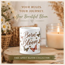 Born to Bloom Roses and Butterflies Bees Boho