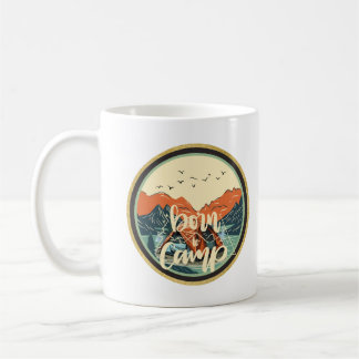 Born to camp hiking the nature  coffee mug