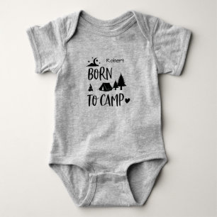 Born to Camp Personalised Baby Bodysuit