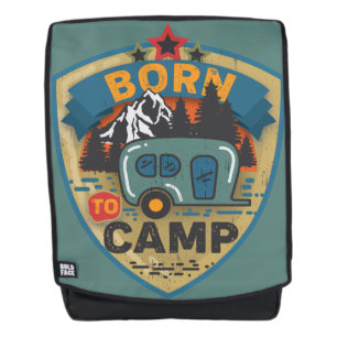 Born to Camp Word Art  Backpack