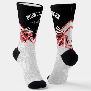 Born to Cheer / Dance - Red Socks