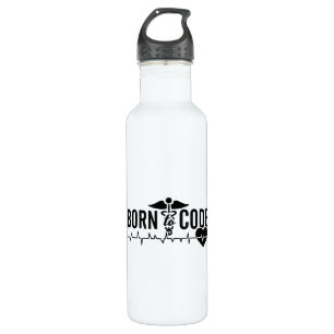 Born To Code Medical Coder Programmer ICD Coding 710 Ml Water Bottle