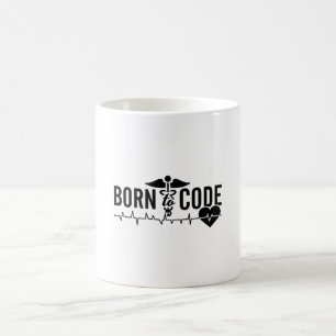 Born To Code Medical Coder Programmer ICD Coding Coffee Mug
