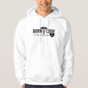 Born To Code Medical Coder Programmer ICD Coding Hoodie