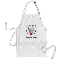 Born to cook | Funny BBQ apron for men