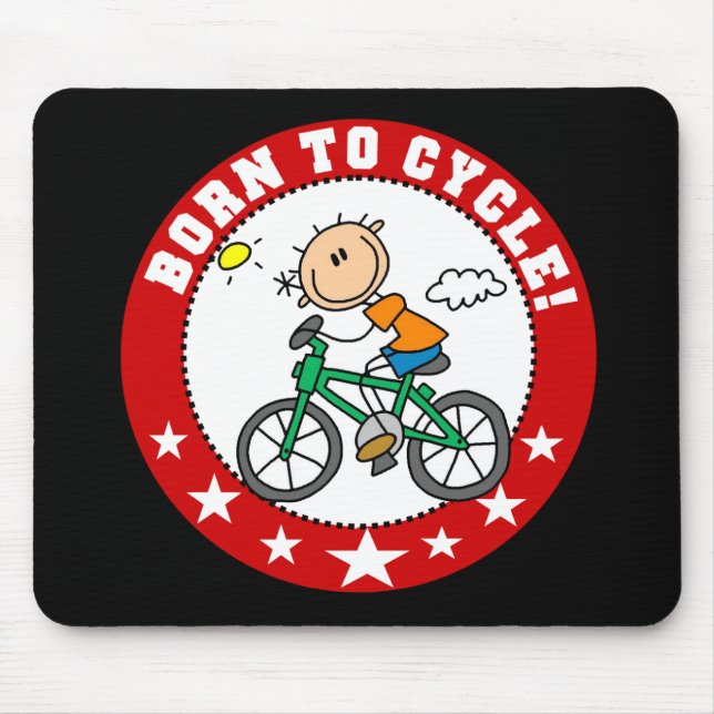 Born to Cycle Mousepad (Front)
