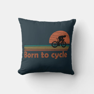 Born To Cycle - MTB Mountain Biking Funny Cycling Cushion