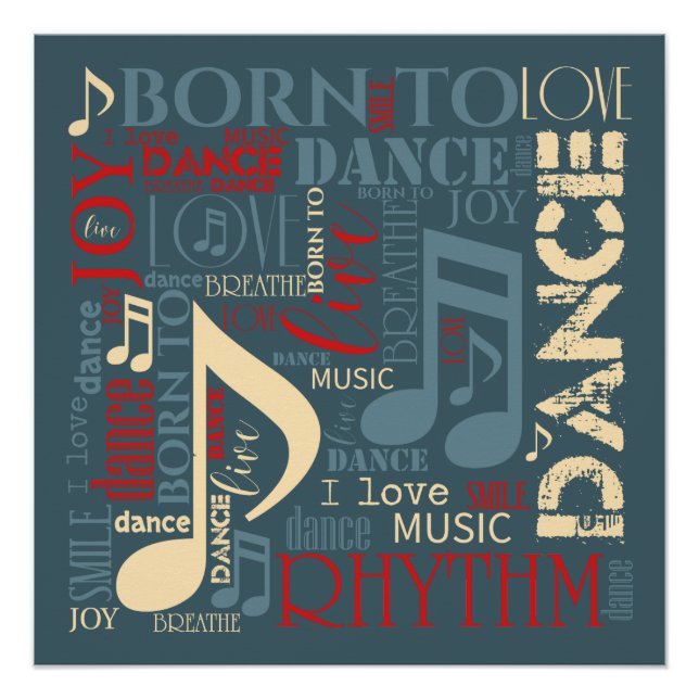 Born to Dance Blue/Red/Gold ID277 Poster (Front)
