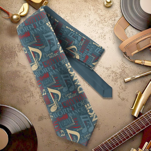 Born to Dance Blue/Red/Gold ID277 Tie (Creator Uploaded)