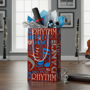 Born to Dance Blue/White/Any Colour ID277 Small Gift Bag
