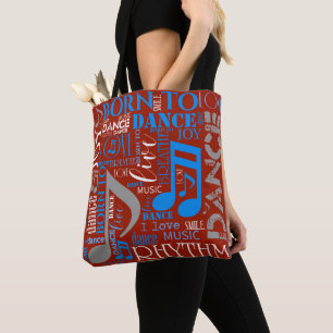 Born to Dance Blue/White/Any Colour ID277 Tote Bag