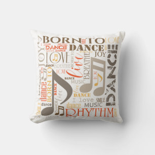 Born to Dance Brown ID277 Cushion