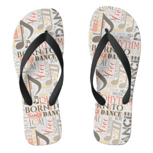 Born to Dance Brown ID277 Flip Flops