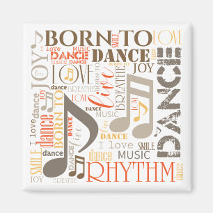 Born to Dance Brown ID277 Magnet