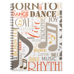 Born to Dance Brown ID277 Notebook