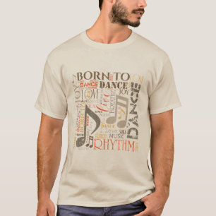 Born to Dance Orange/Brown ID277 T-Shirt