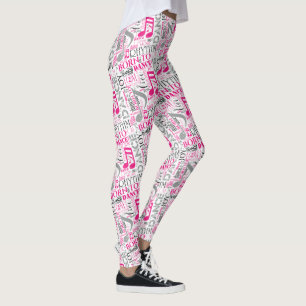 Born to Dance Pink/Black ID277 Leggings