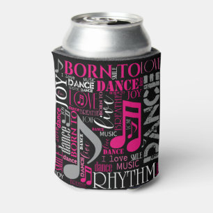 Born to Dance Pink ID277 Can Cooler