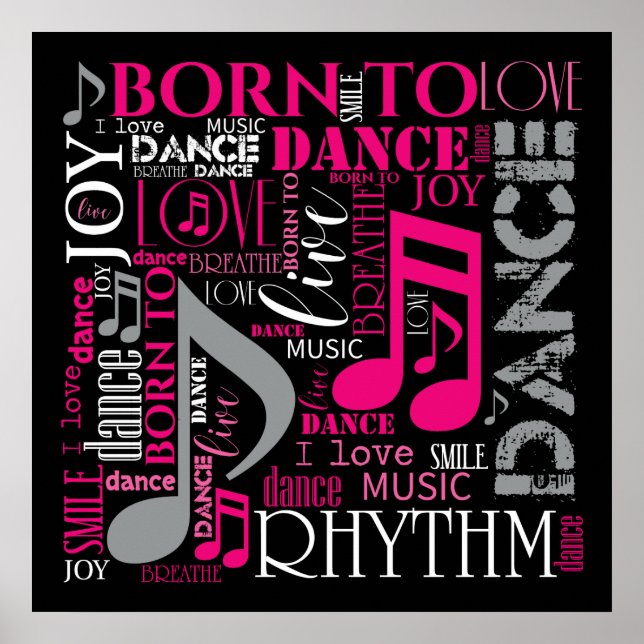 Born to Dance Pink ID277 Poster (Front)