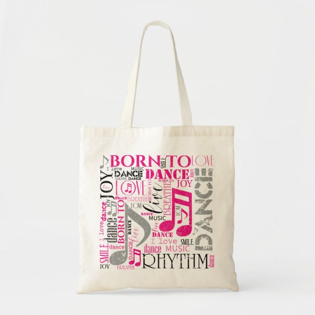 Born to Dance Pink ID277 Tote Bag (Front)