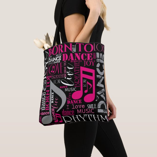 Born to Dance Pink ID277 Tote Bag (Close Up)
