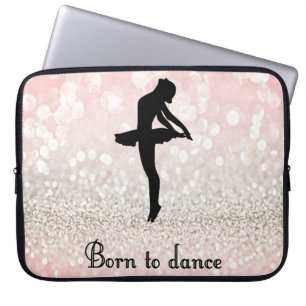 Born to Dance Sparkle Dancer Laptop Laptop Sleeve