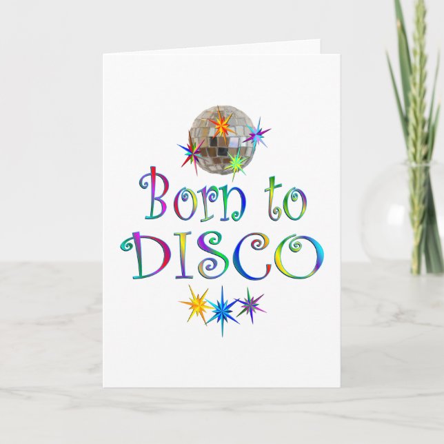Born to Disco Card (Front)