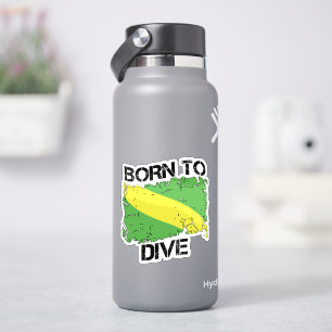 Born to Dive Nitrox Flag Sticker