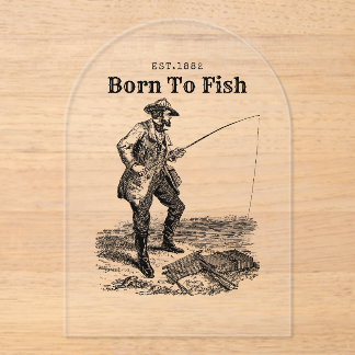 Born To Fish Acrylic Invitations