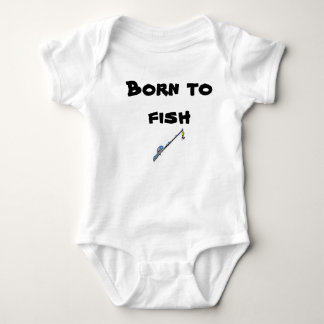 Born to fish! baby bodysuit