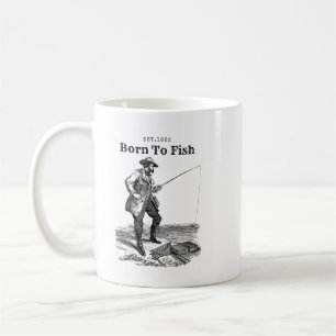 Born to fish coffee mug