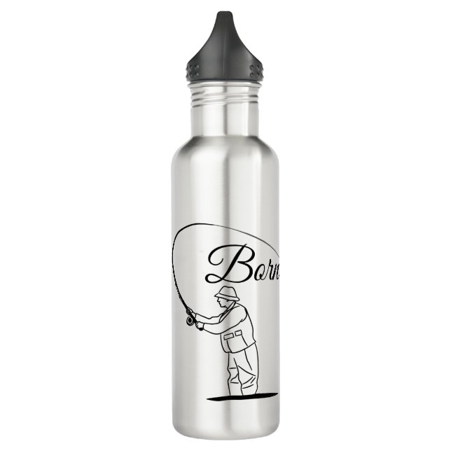 Born To Fish Fisherman 710 Ml Water Bottle (Left)