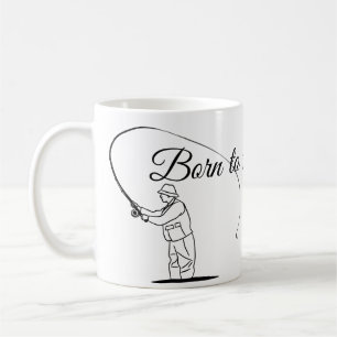 Born To Fish Fisherman Coffee Mug