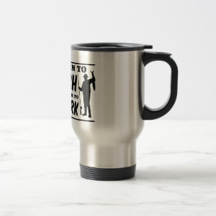 Born to Fish Forced to Work Travel Mug
