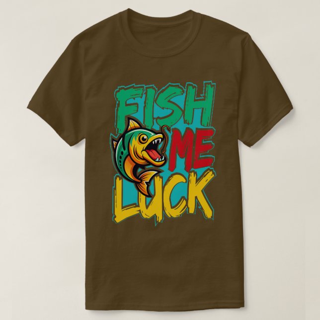 Born To Fish Good Saying T-Shirt (Design Front)