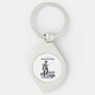 Born To Fish Key Ring