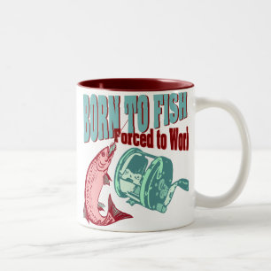 Born To Fish Two-Tone Coffee Mug