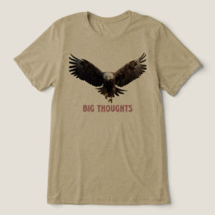 "Born To Fly Bald Eagle T-Shirt Feel High Patrio Tri-Blend Shirt