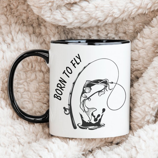 Born To Fly Fishing Mug (Creator Uploaded)
