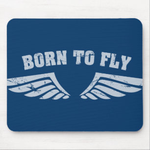 Born To Fly Wings Mouse Mat