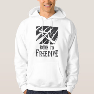 Born To Freedive Freediving Apnoe Fans Freediver Hoodie