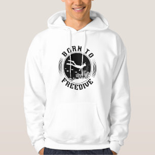 Born To Freedive Spearfishing Freediving Freediver Hoodie