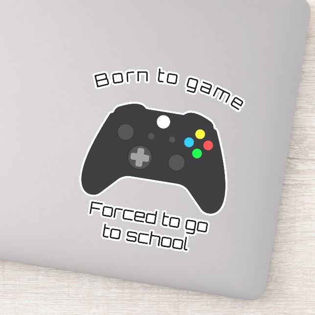 Born to Game Decal with XBox Controller (Detail)