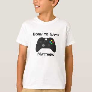 Born to Game Video Game Monogram T-Shirt