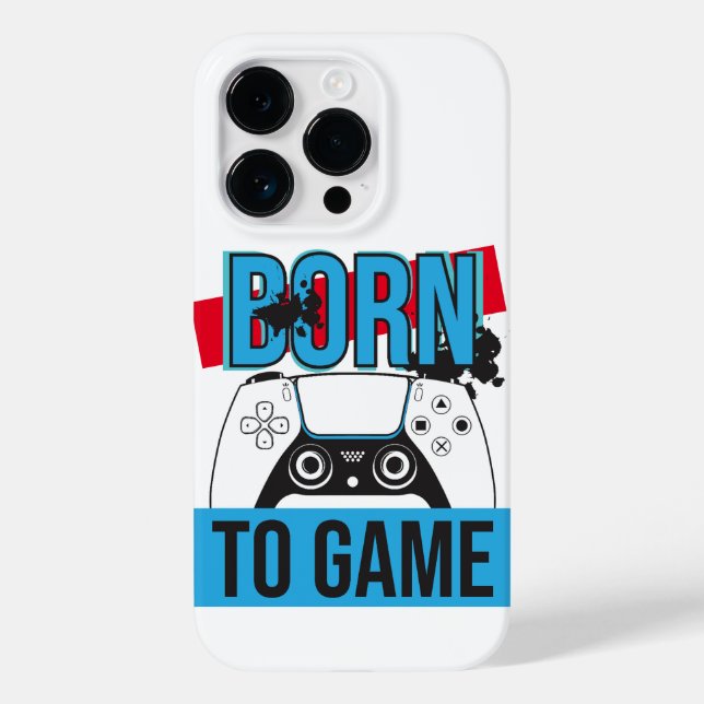 BORN TO GAME WITH MY CONSOLE Case-Mate iPhone CASE (Back)