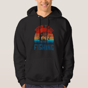 Born To Go Fishing Bass Fish Fisherman Boys Hoodie
