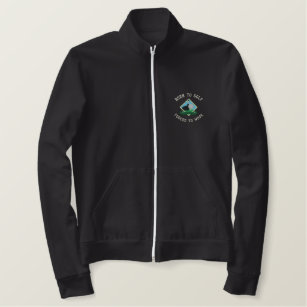 Born to Golf, Forced to Work Funny Golfing Embroidered Jacket