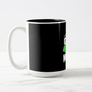 Born To Golf Forced To Work Two-Tone Coffee Mug