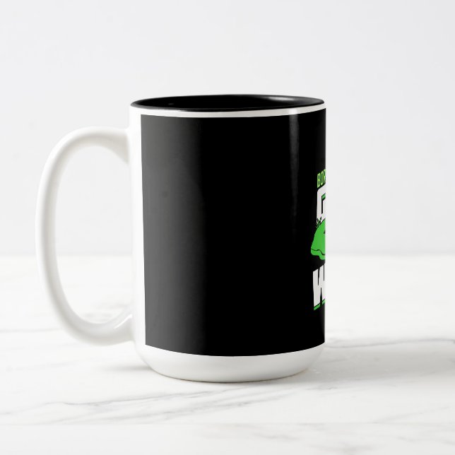Born To Golf Forced To Work Two-Tone Coffee Mug (Left)