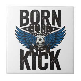 Born To Kick Vintage Soccer Wings Shirt Design_1 Tile